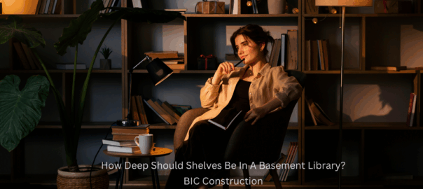 How Deep Should Shelves Be In A Basement Library?